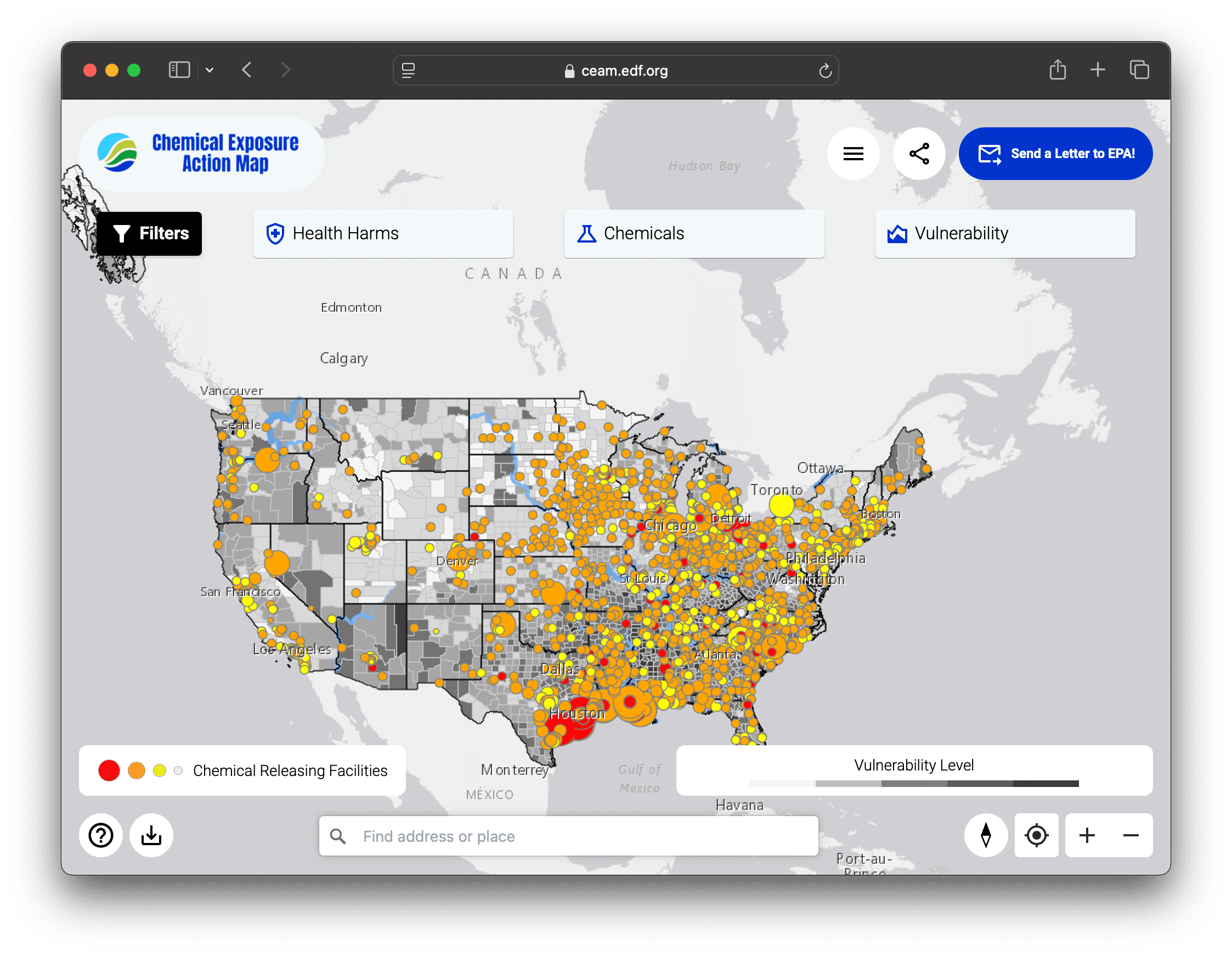 EDF Chemical Map overview