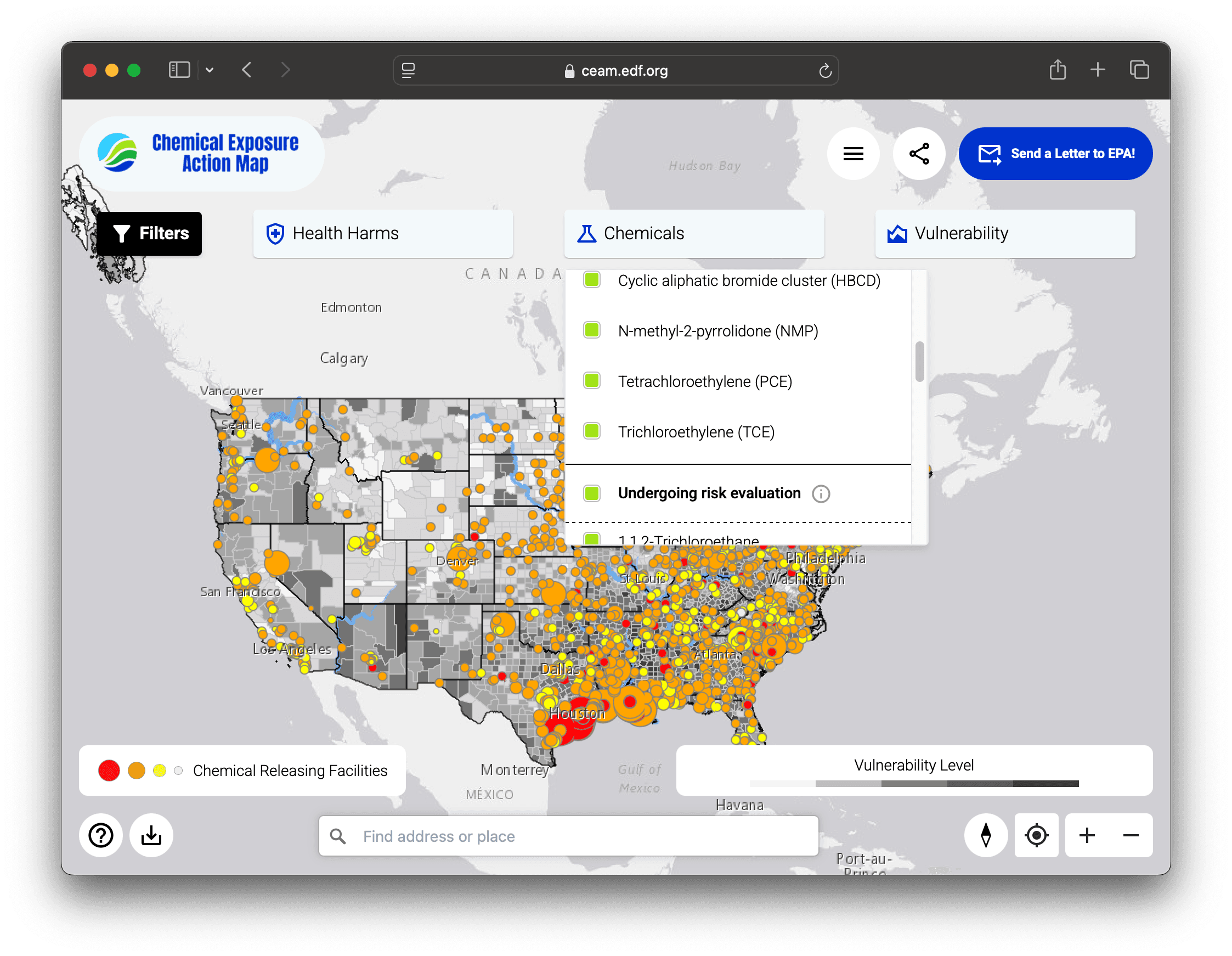 Chemical data analysis view